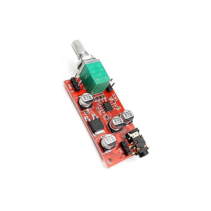 Taidacent DC 3.6v-12v LM4881 Headphone Amplifier Board 3.5 mm Headphone Jack Amplifier with Volume Adjustment Can Be Used as Pre-Amplifier - Image 3